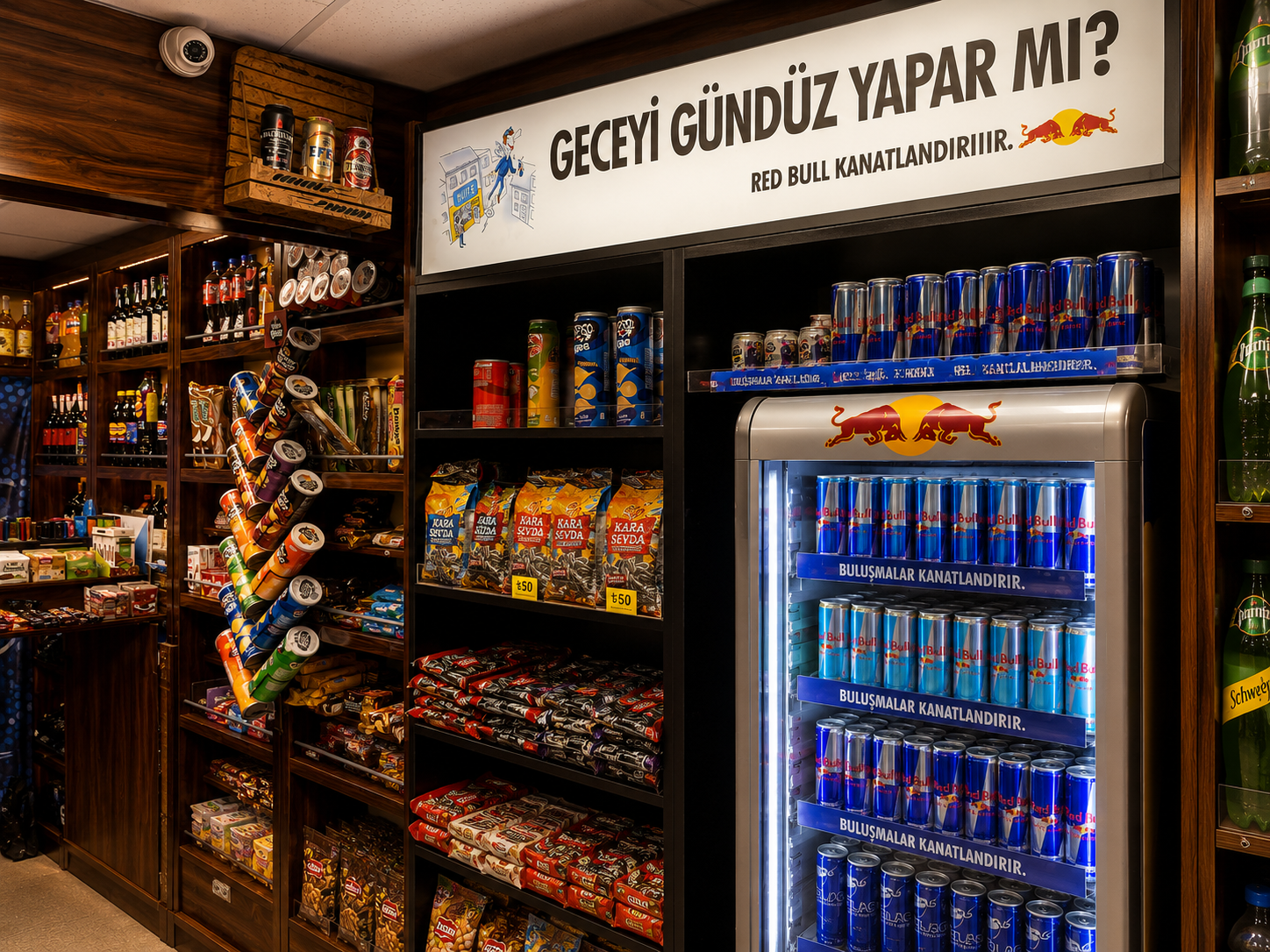 Enerji içecekleri bölümü